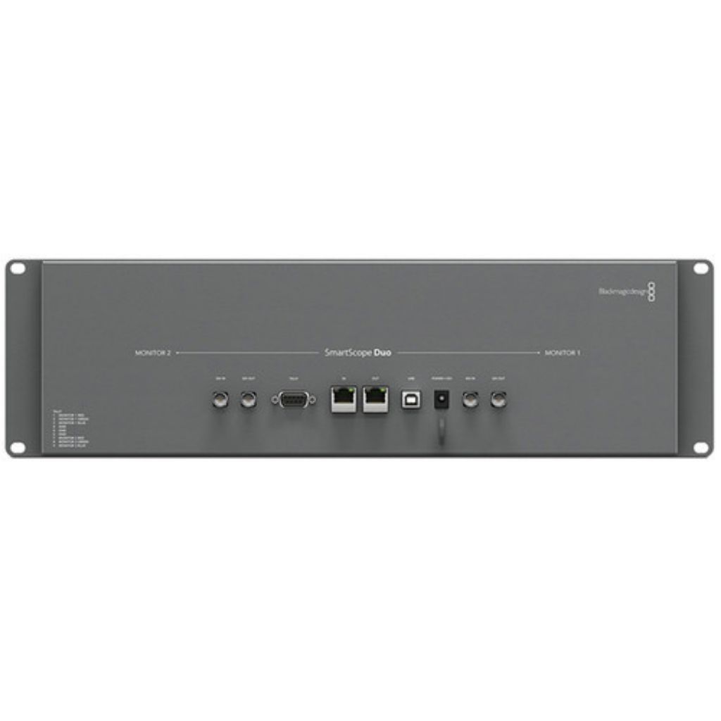 Monitor SmartScope Duo 4K Rack-Mounted Dual 6G-SDI Monitors Blackmagic Design