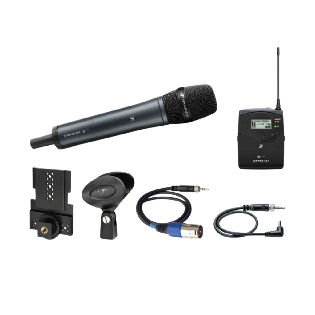 Micrófono inalámbrico de mano Sennheiser EW 135P G4 para cámara con micrófono 835 G: (566 a 608MHz)