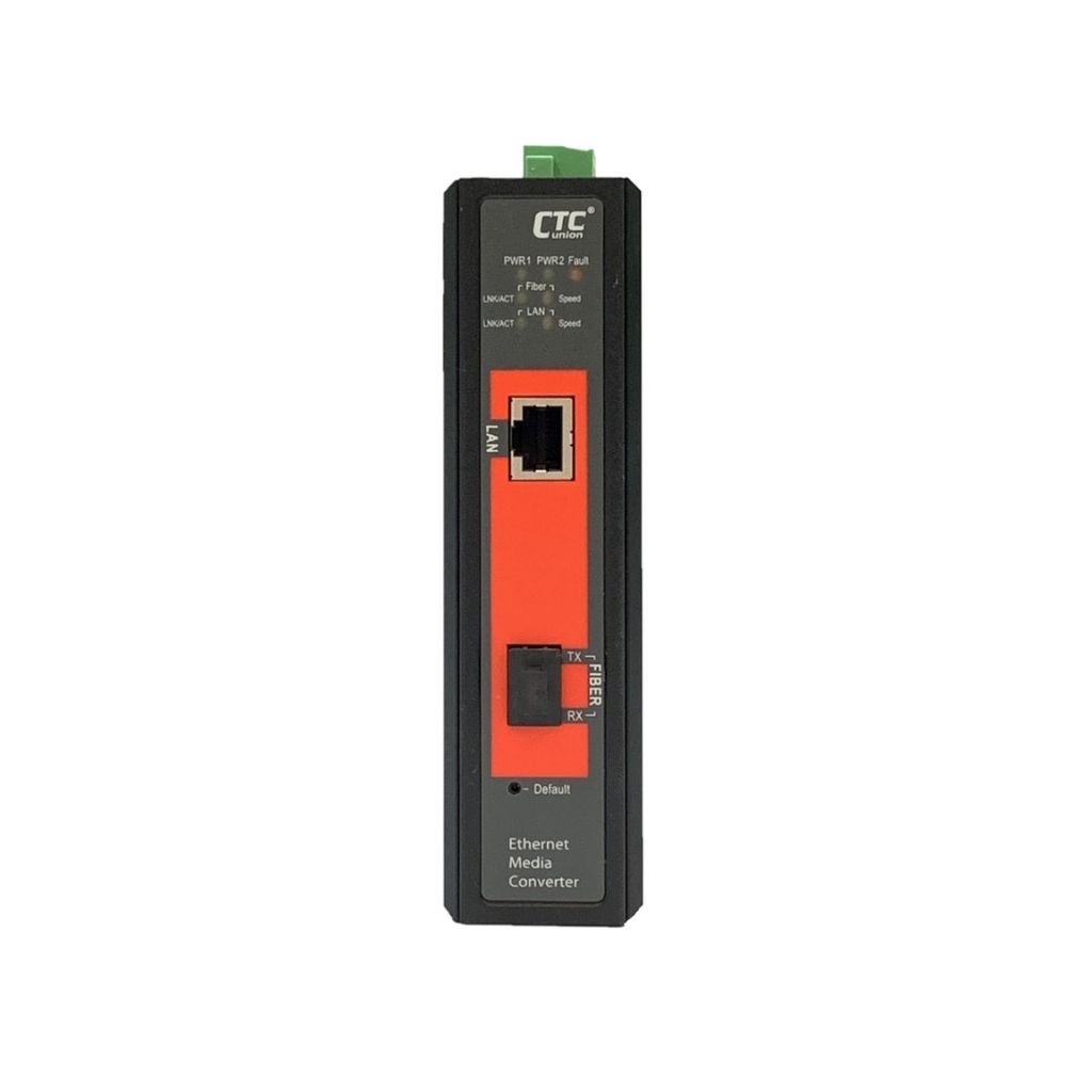 Convertidor IMC-1000MS is a 10/100/1000Base-T to 100/1000Base-X managed GbE
