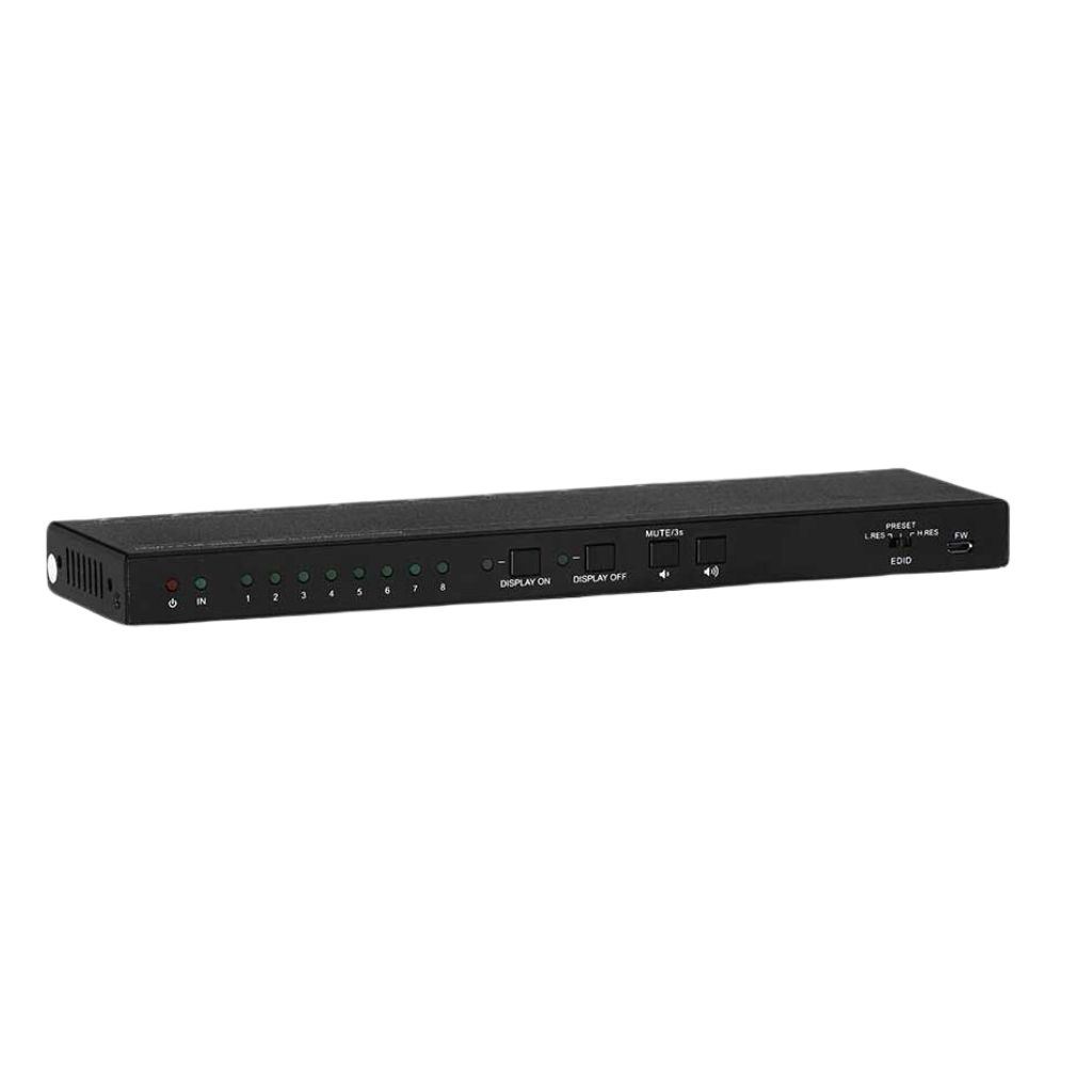 Divisor KanexPro 1x8 HDMI 2.0 con reducción de escala