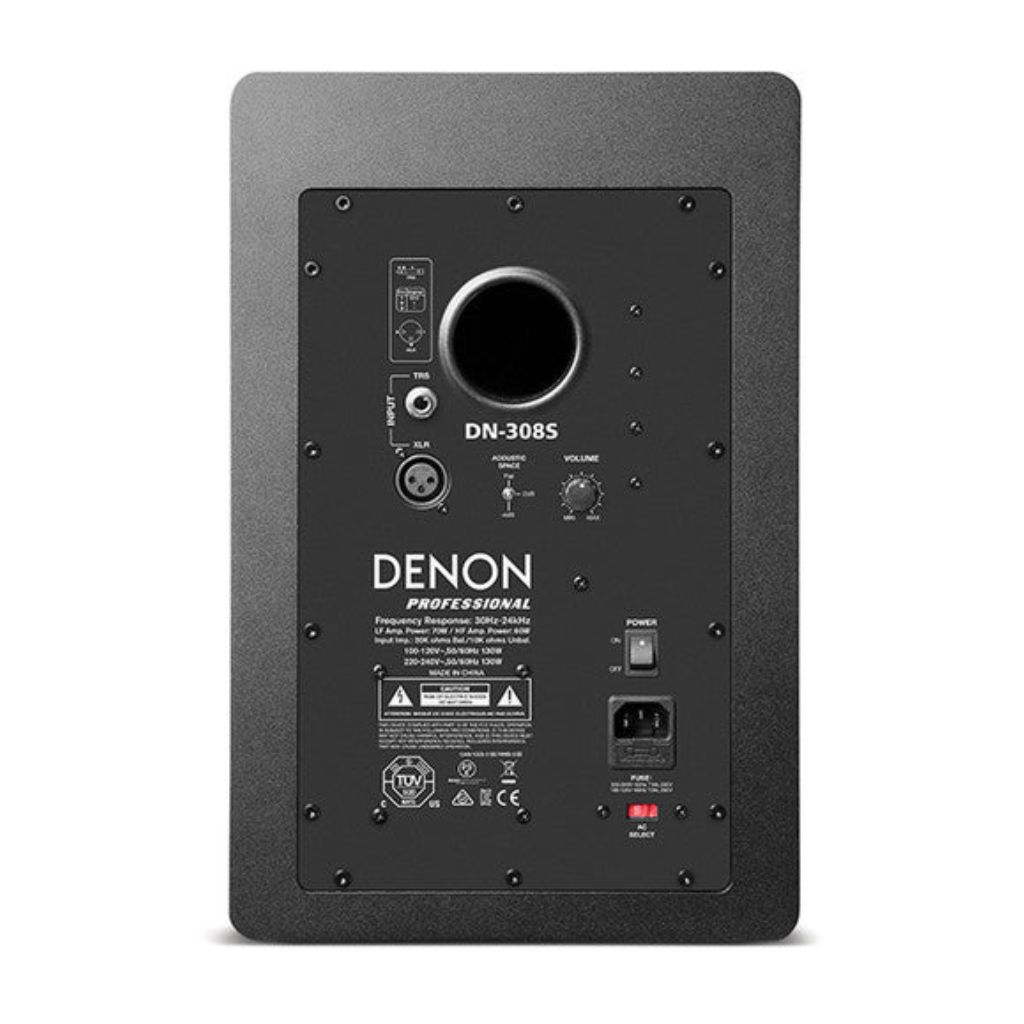 Bocina Denon DN-308S Monitor De Referencia De 2 Vías Biamplificado 8"