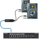 Audinate Dante AVIO Adaptador de salida analógica XLR de 2 canales para red de audio Dante