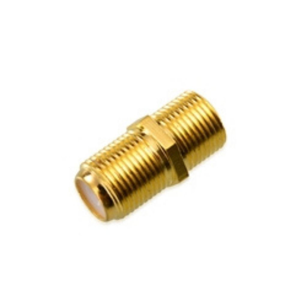 Uniones Paquete de 10 acopladores coaxiales RG6 Tipo F chapados en Oro