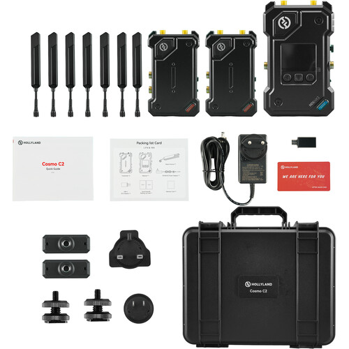 Transmisor de video inalámbrico Hollyland Cosmo C2 HDMI/SDI con dos transmisores