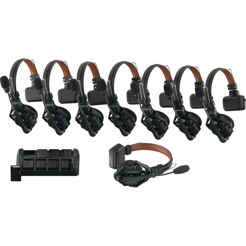 Intercom inalámbrico Hollyland Solidcom C1 Pro-8S ENC dúplex completo con 8 auriculares (1,9 GHz)