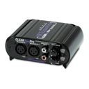 Convertidor Estéreo Bidireccional ART  -CLEANBOX   Conectores de XLR y RCA