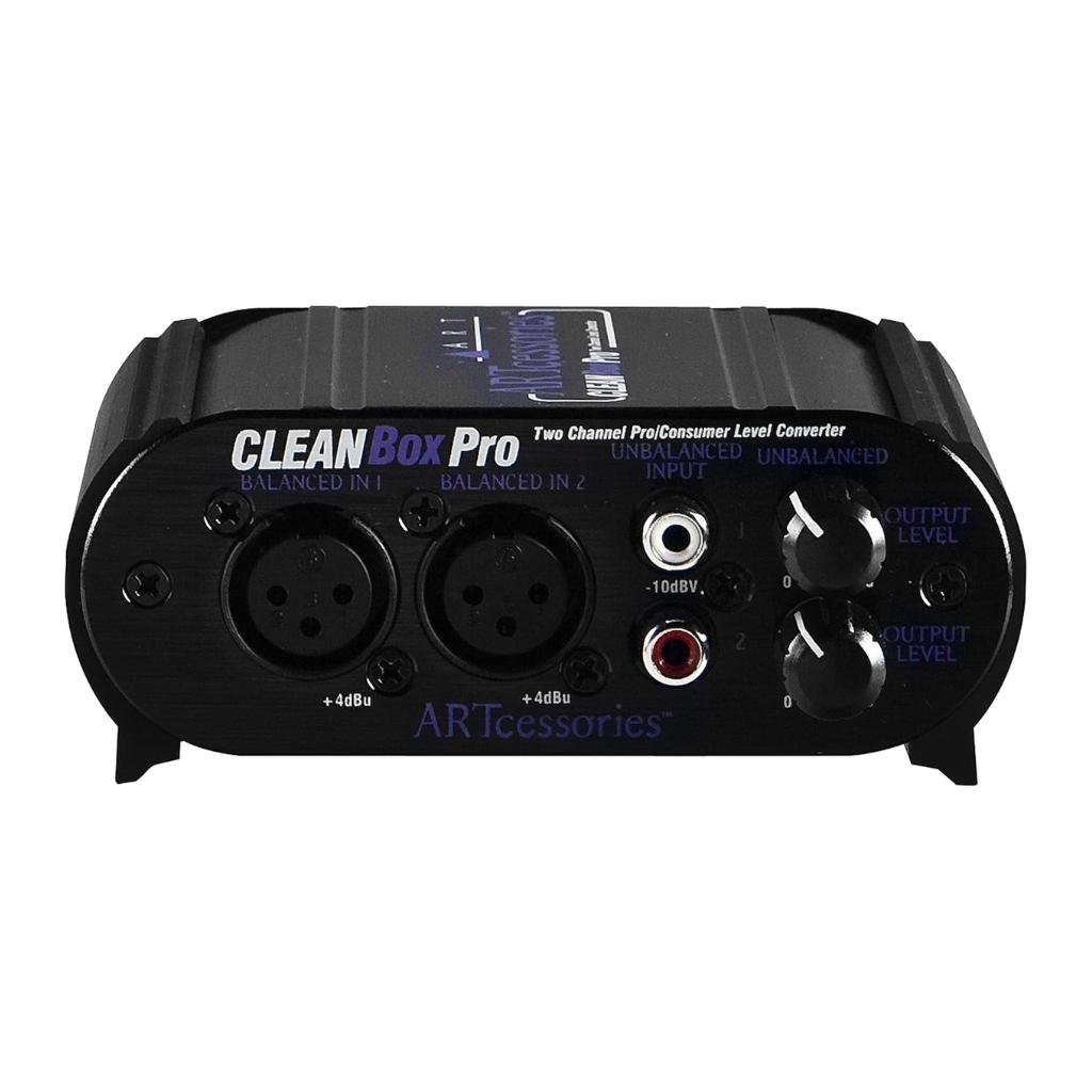 Convertidor Estéreo Bidireccional ART  -CLEANBOX   Conectores de XLR y RCA