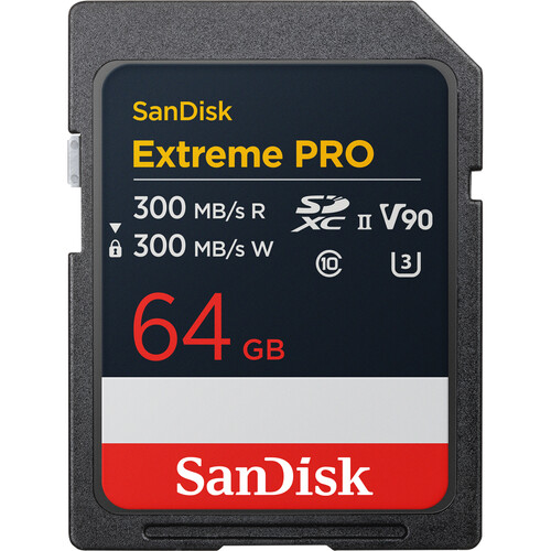 SanDisk 64GB Extreme PRO UHS-II SDXC Memory Card 