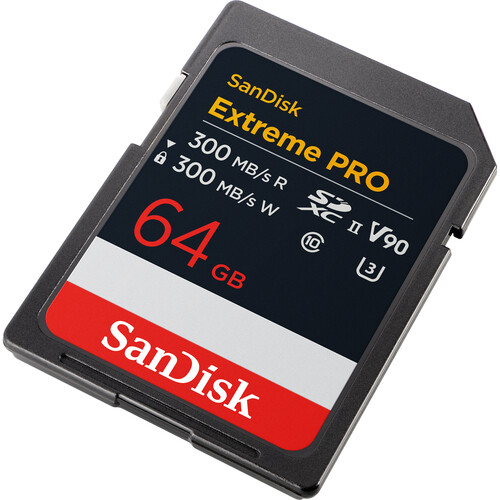 SanDisk 64GB Extreme PRO UHS-II SDXC Memory Card 