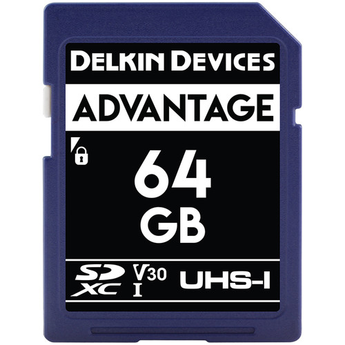 Delkin Devices 64GB Advantage UHS-I SDXC Memory Card 
