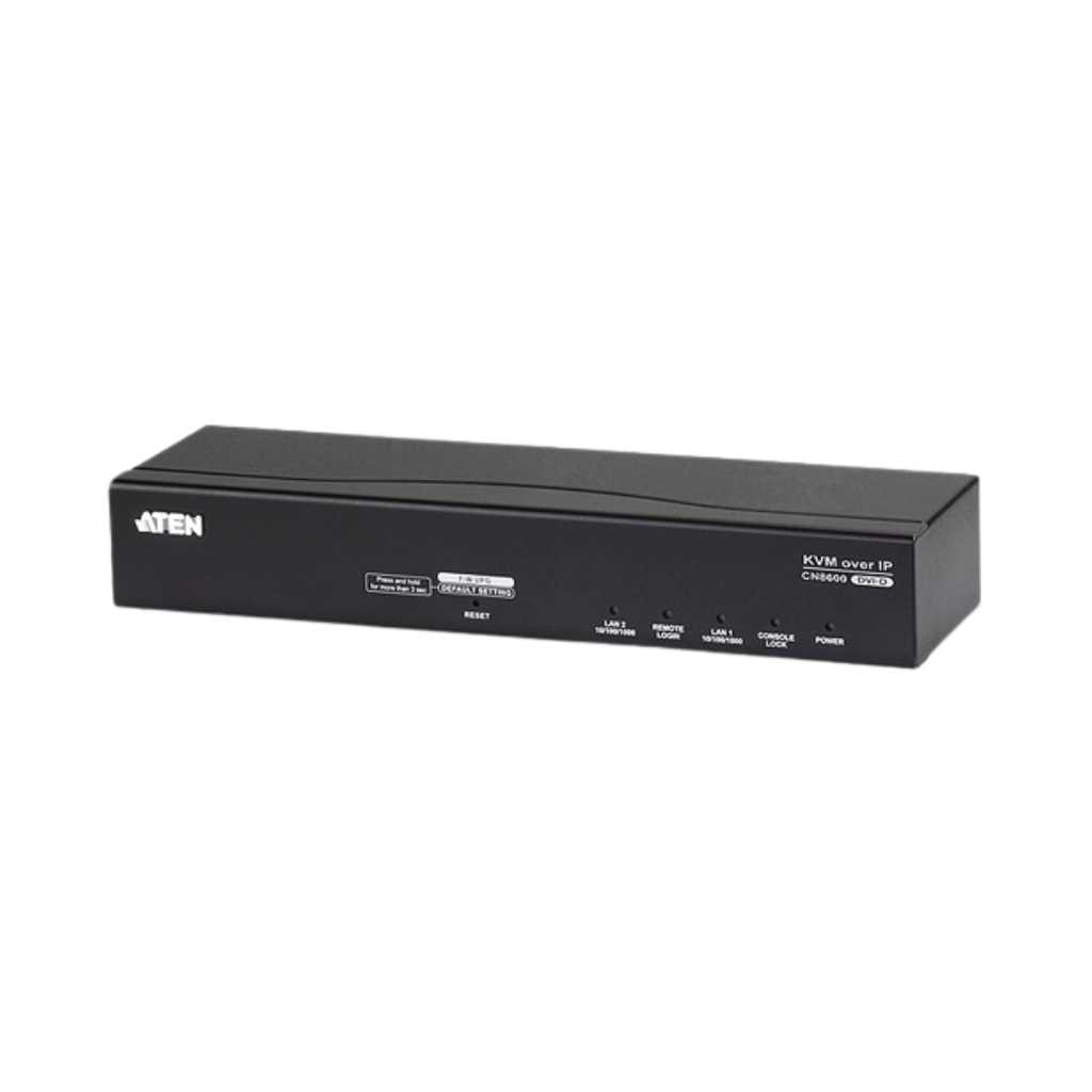 KVM por IP DVI de un puerto (1920 x 1200) con acceso compartido desde consolas local/remota