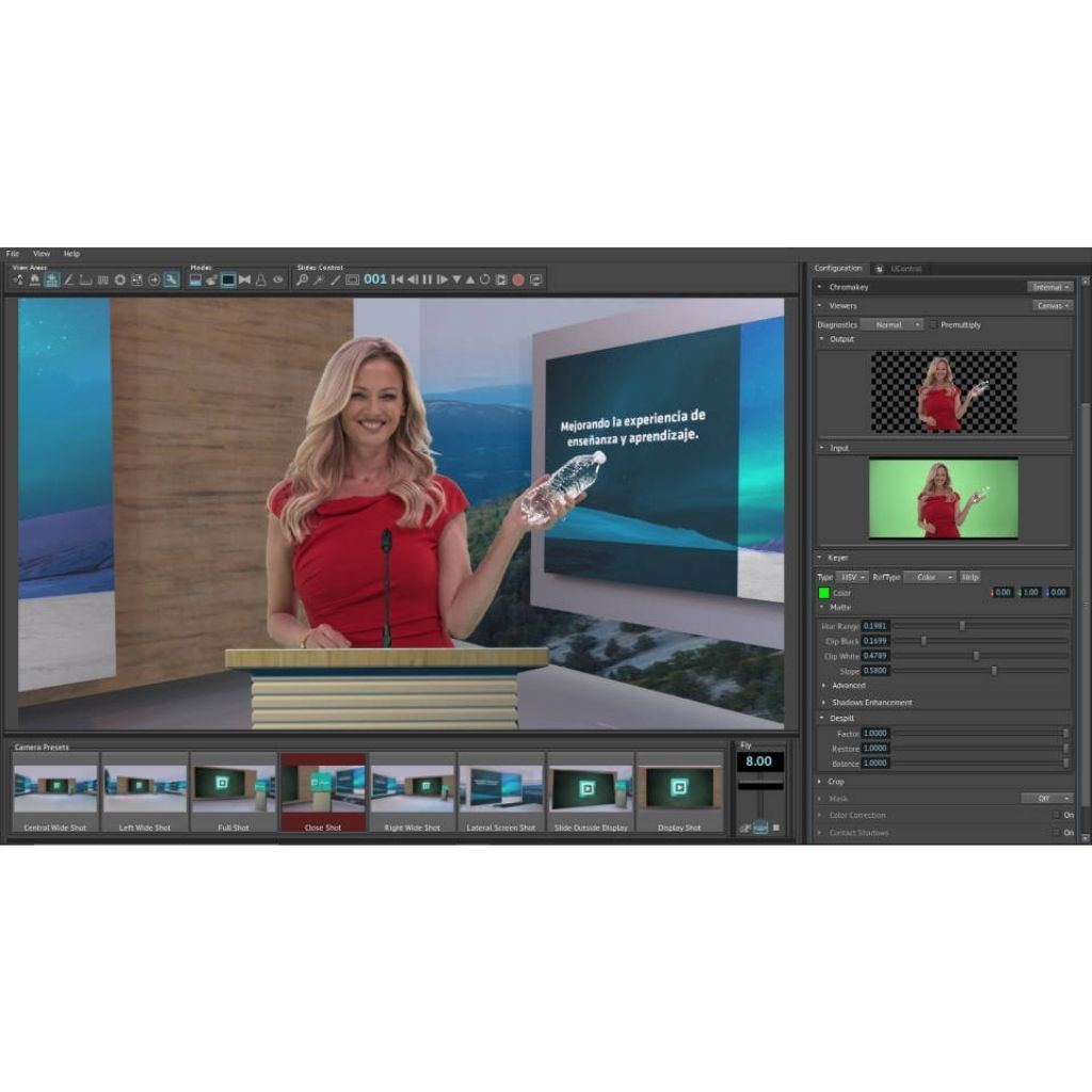 Software de realidad aumentada Edison PRO - HDMI and IP + Unreal Engine Background + TrackFreeTM