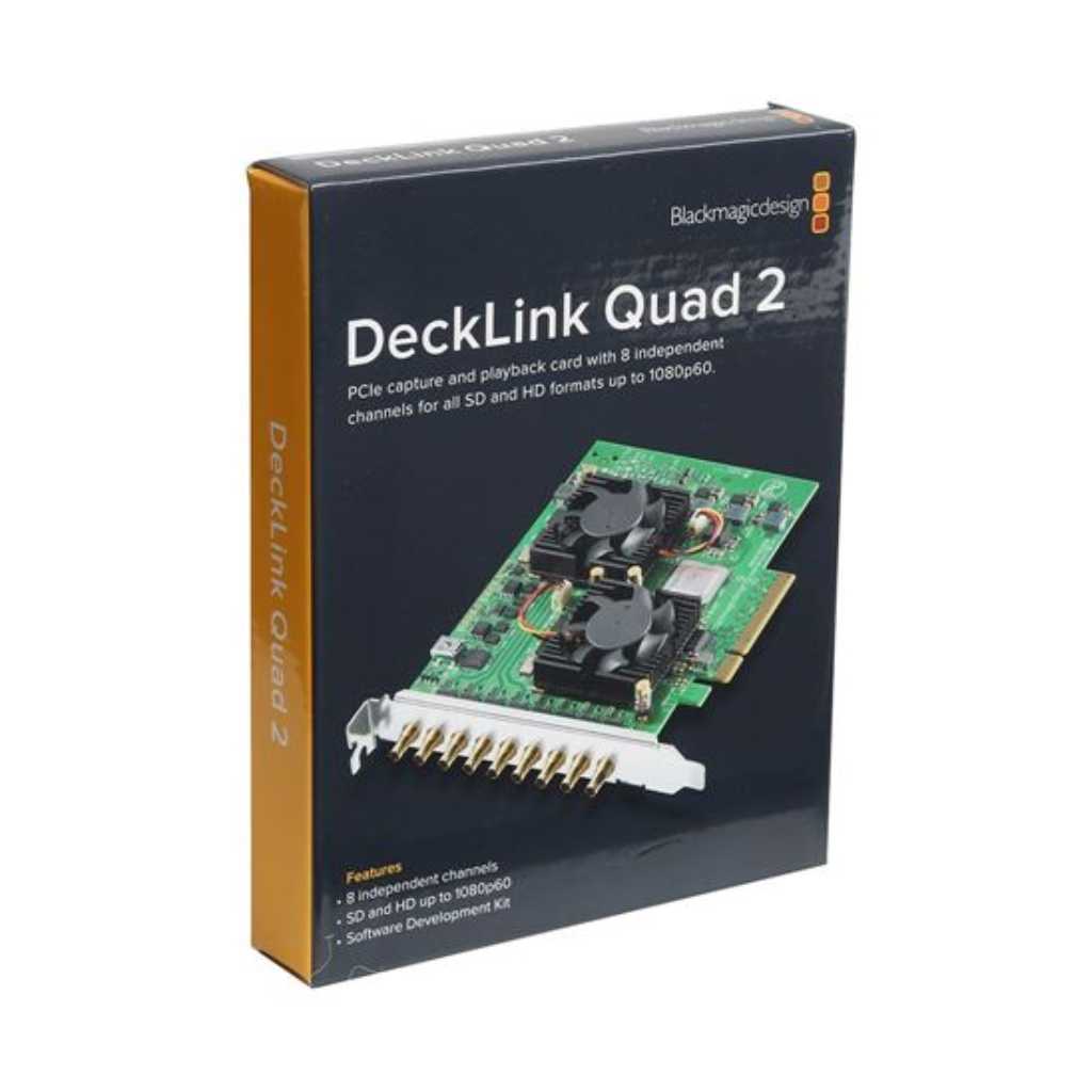 Tarjeta DeckLink Quad 2 8-Channel 3G-SDI Capture & Playback Card Blackmagic Design
