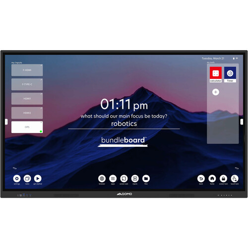 QOMO QITBB75 H2 75" UHD 4K Touchscreen Commercial Monitor 