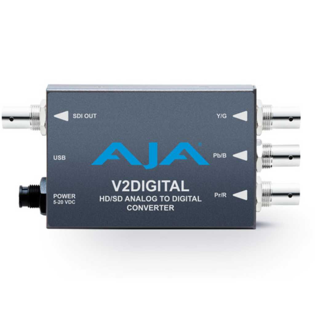 Convertidor de análogo a digital AJA V2 HD/SD-SDI Mini-Convertidor