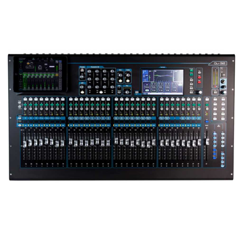 Consola de audio Allen & Heath Qu-32C 38x28 Digital Mixing Console (Chrome Edition)