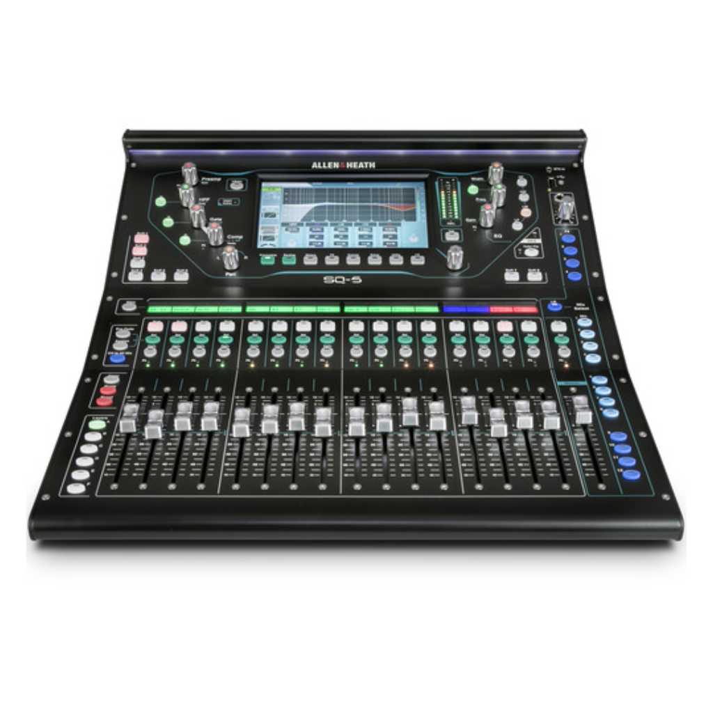 Consola digital Allen & Heath SQ-5 de 48 canales / 36 buses con 16 + 1 faders motorizados