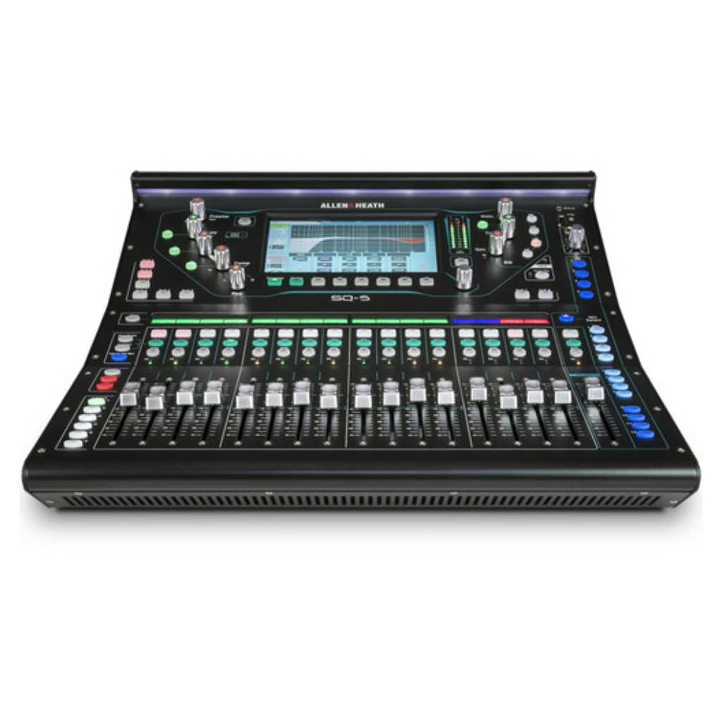 Consola digital Allen & Heath SQ-5 de 48 canales / 36 buses con 16 + 1 faders motorizados