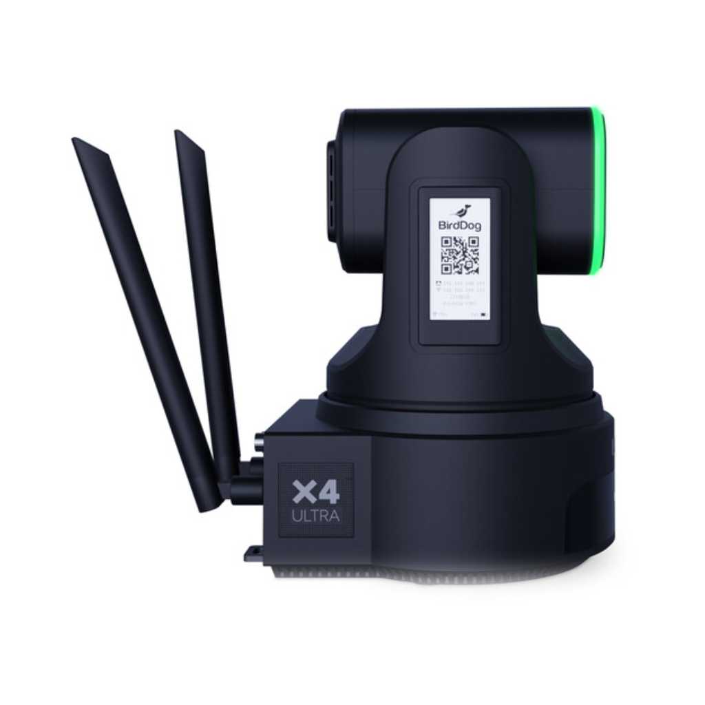 Kit de 3 cámaras BirdDog X4 Ultra 4K PTZ con controlador KBD PTZ (negro)