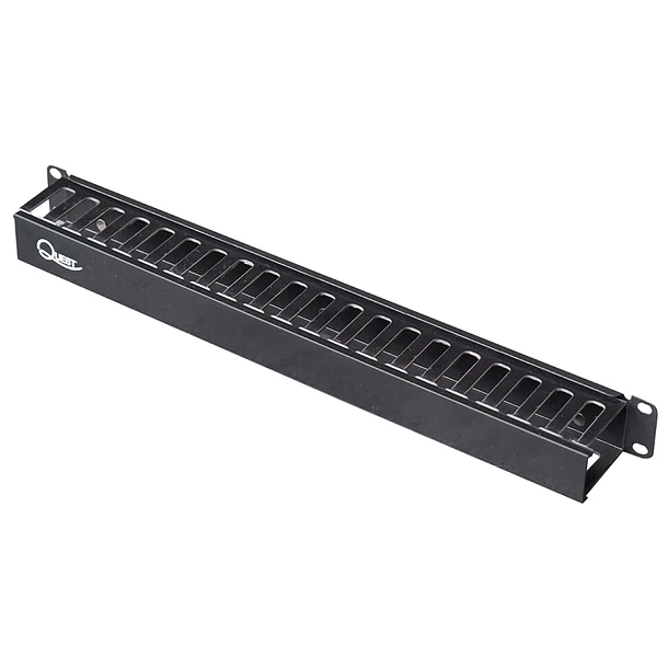 Organizador Horizontal 1 U / Tipo Ducto / 40mmX 60mm / Plastico / Negro