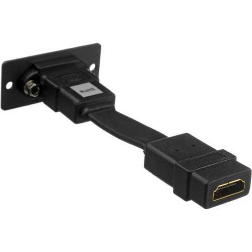 Inserto de placa de pared HDMI (negro)