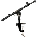 Soporte de micrófono con brazo telescópico Auray y abrazadera de mesa