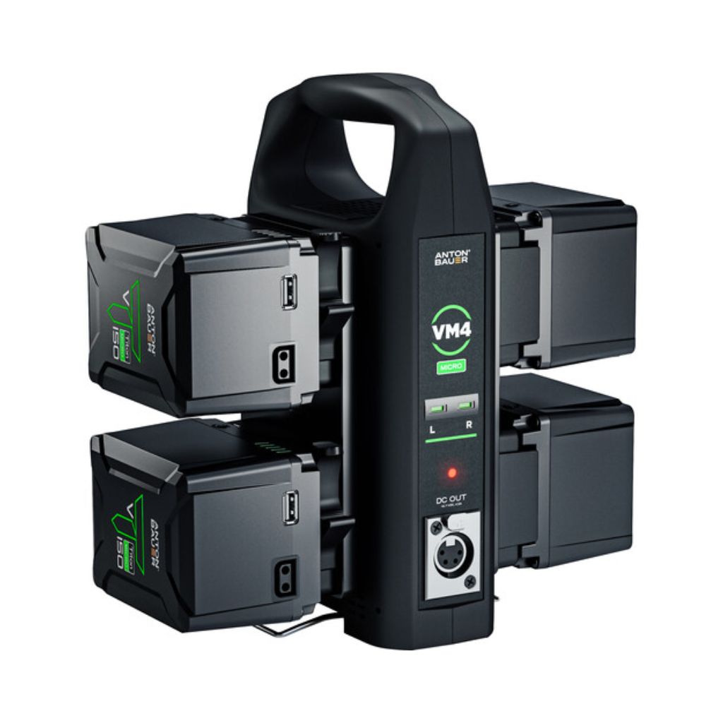 Cargador de batería cuádruple Anton/Bauer VM4 (montaje en V)