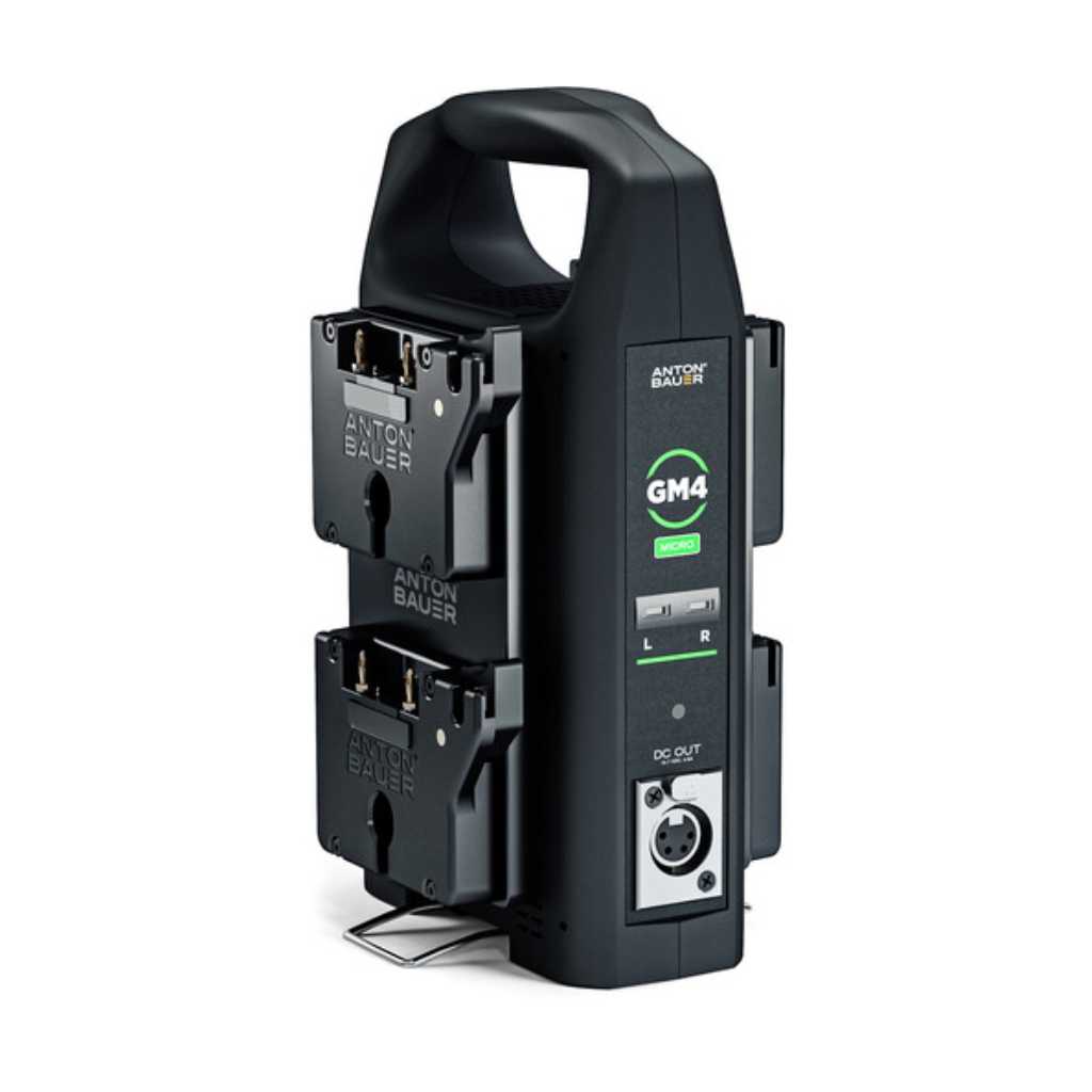 Cargador de batería Anton/Bauer GM4 Quad Micro (montaje dorado)