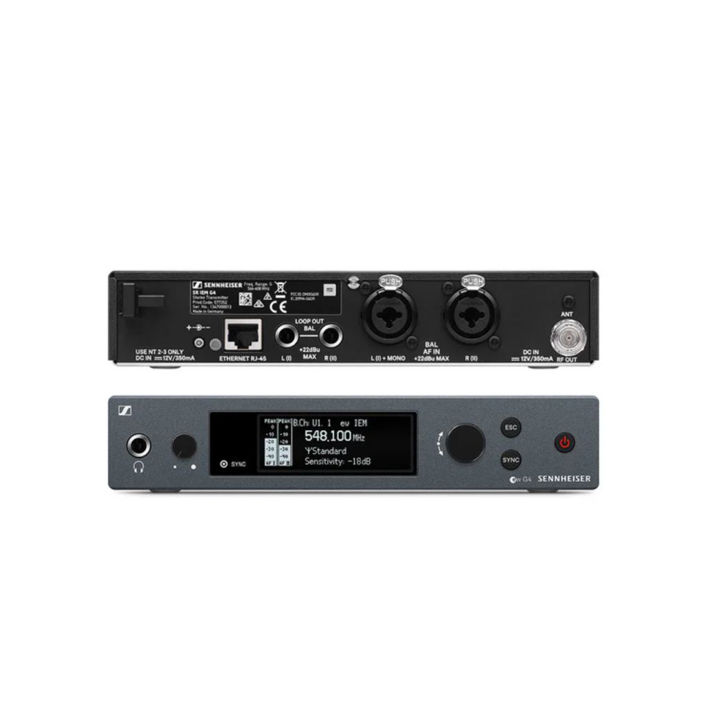 Sistema de monitor inalámbrico en Rack Sennheiser EW IEM G4 (A: 516 to 558 MHz)