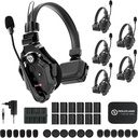 Intercom DECT inalámbrico Hollyland Solidcom C1-6S dúplex completo con 6 auriculares (1,9 GHz)