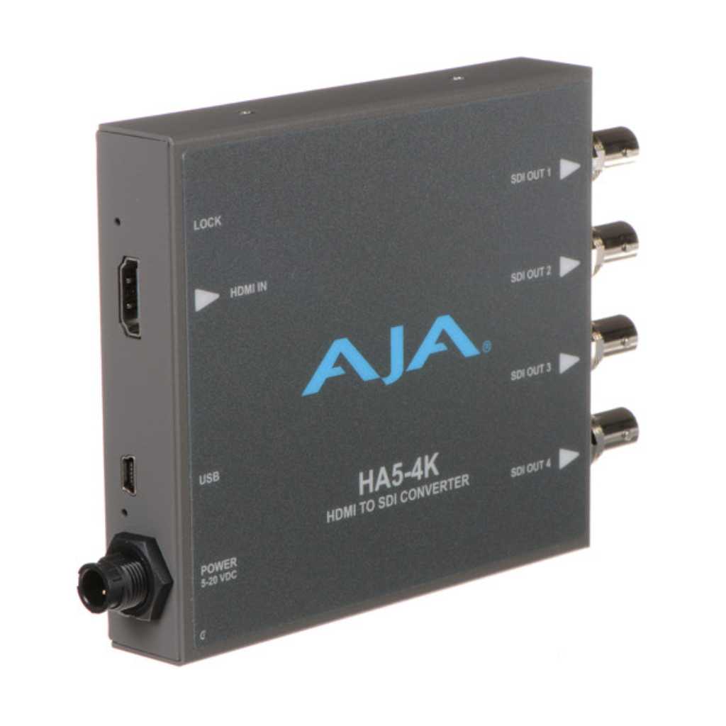 Mini convertidor AJA 4K HDMI a 4K SDI