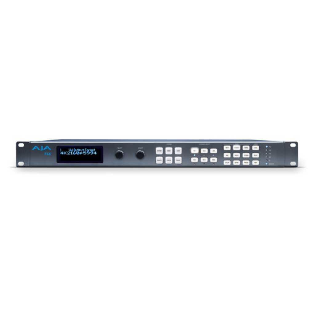 Convertidor AJA FS4  de 4-Channel 12G-SDI / 1-Channel UHD 4K  con sincronizador