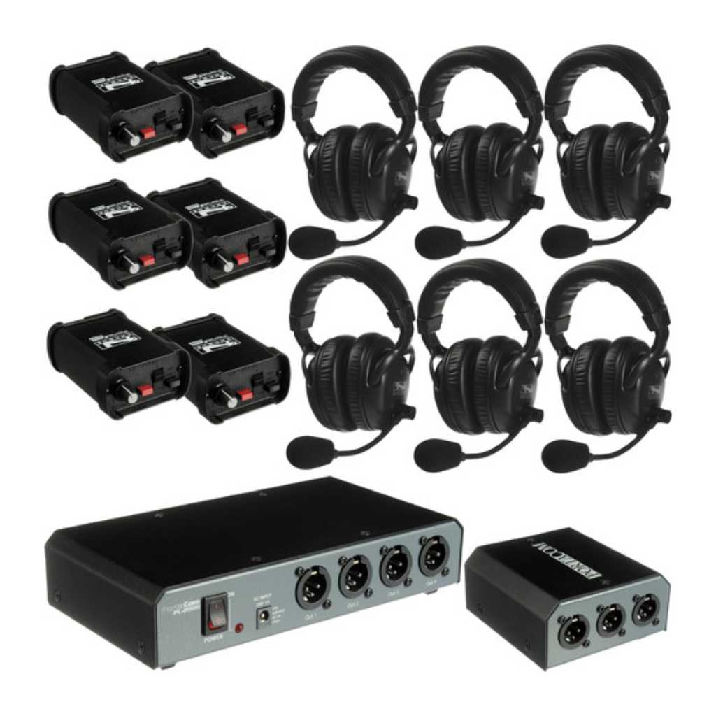 Intercom PortaCom COM-60FC De 6 Estaciones Y 2 Canales