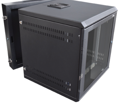 Gabinete de pared abatible / 9 RMS / Negro / 20.5" ancho 23" profundidad