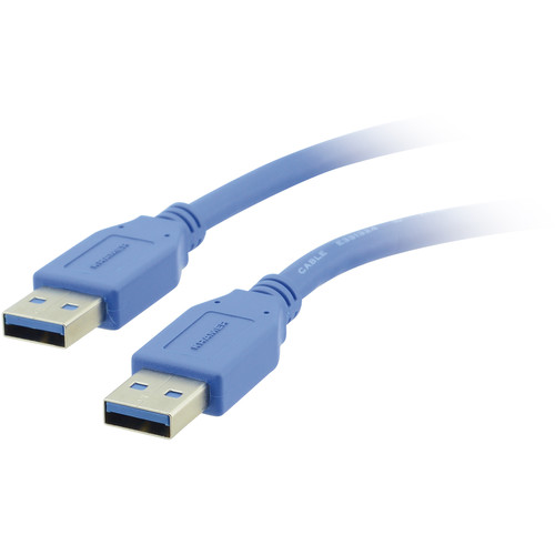 Cable USB 3.0 tipo A macho a tipo A macho (1,83 m, azul)