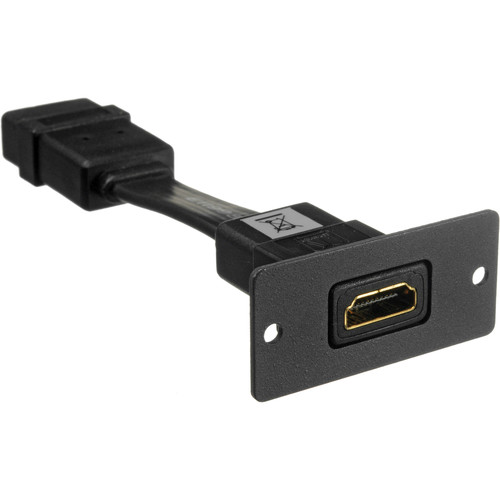Inserto de placa de pared HDMI (negro)