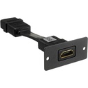 Inserto de placa de pared HDMI (negro)