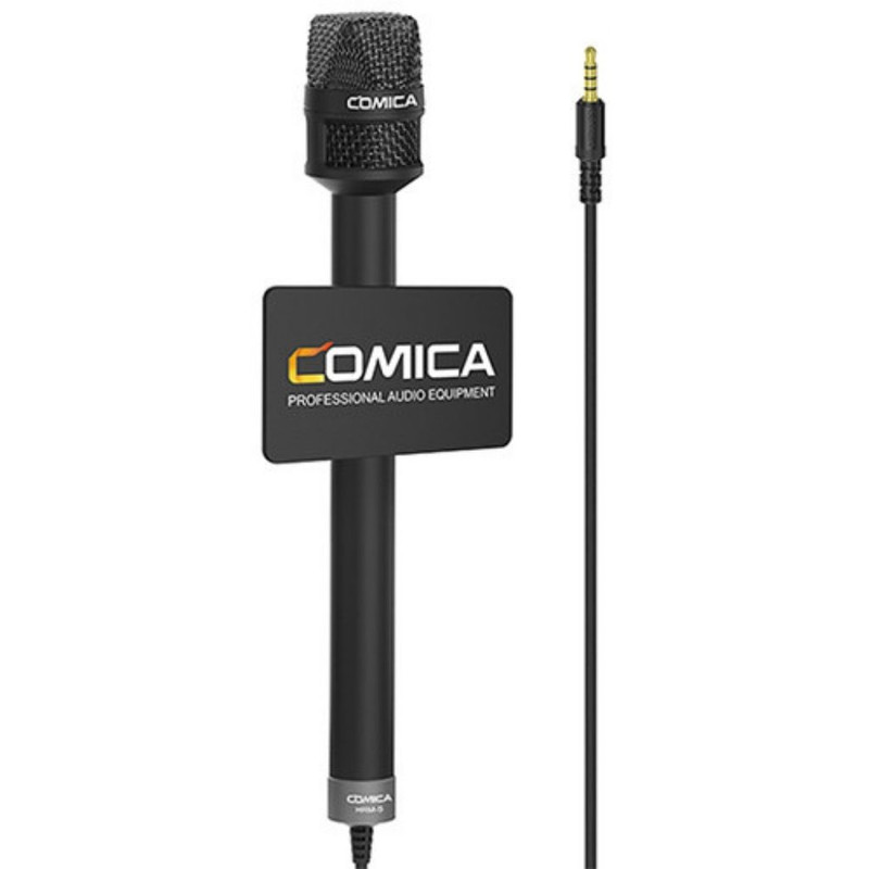 Microfono de reportero de mano omnidireccional HRM-C de Comica Audio