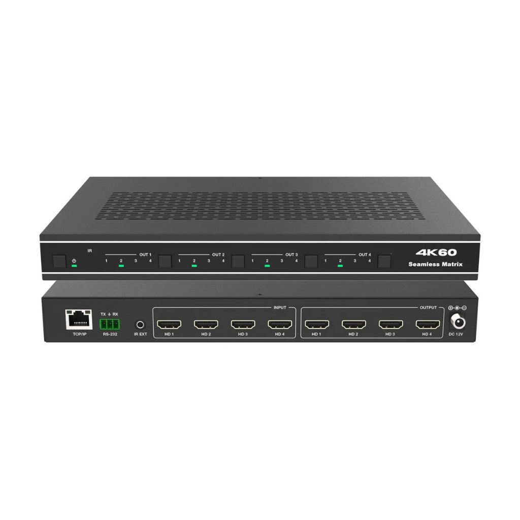 Matriz de conmutación y controlador de videowall HDMI 4K 4x4 sin interrupciones
