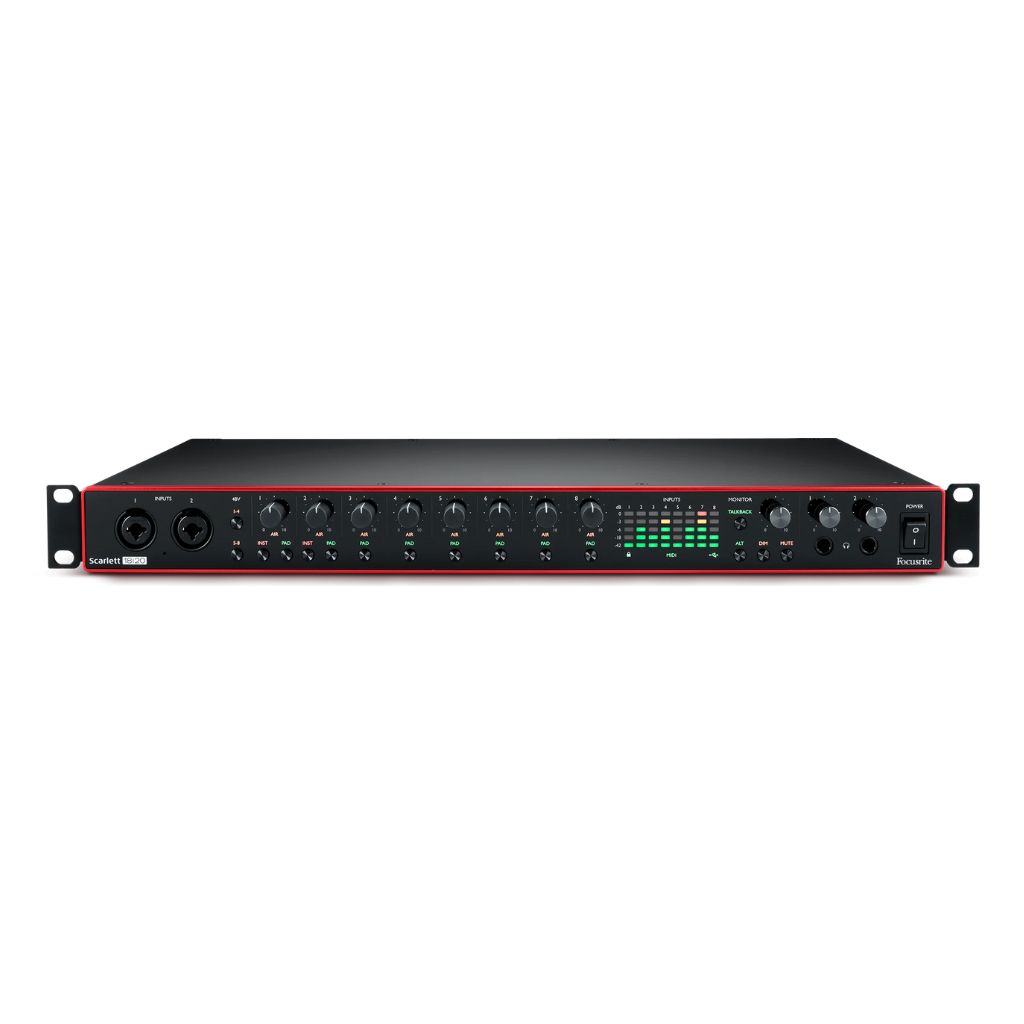 Interfaz Focusrite Scarlett 18i20 Rackmount 18x20 USB Type-C Audio/MIDI Interface (3rd Generation)