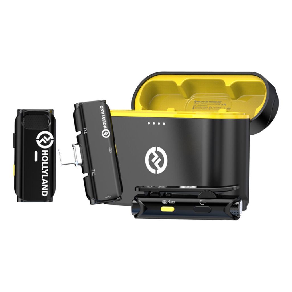 Microfono para android Hollyland LARK C1 DUO 2-Person Wireless  System with USB-C Connector for Mobile Devices (Black, 2.4 GHz)