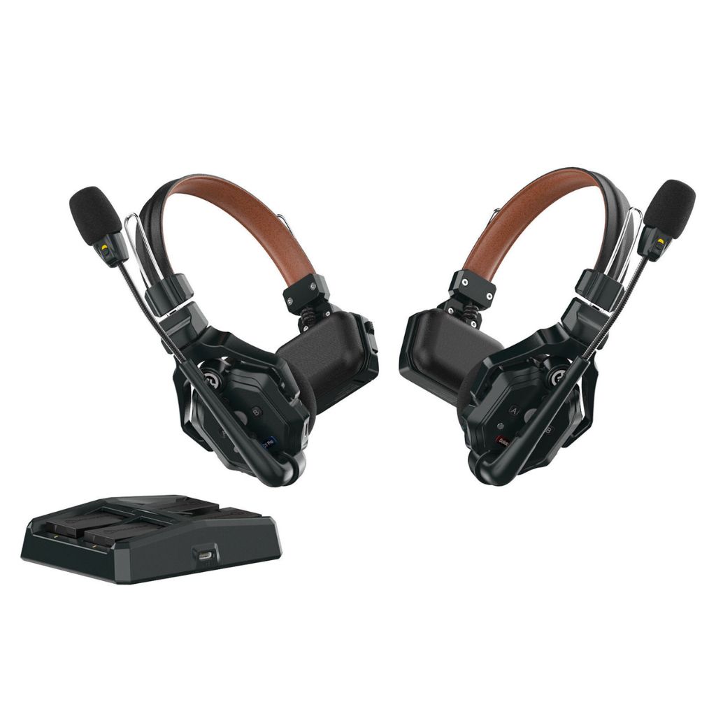 Intercom inalámbrico Hollyland Solidcom C1 Pro-2S Full-Duplex con 2 auriculares (1,9 GHz)
