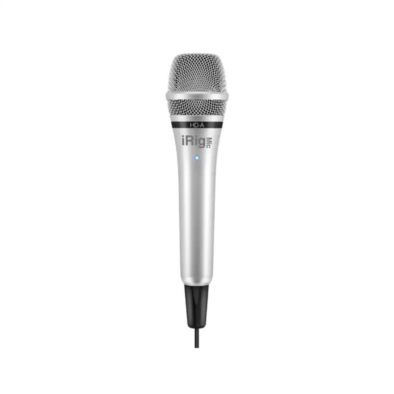 Microfono para celular IK Multimedia iRig Mic HD Digital Condenser Microphone for iOS/Mac/Windows (Silver)