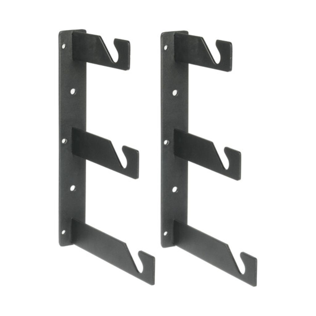 Soporte de pared para papel Impact Background Triple Hooks - Pair (Black)