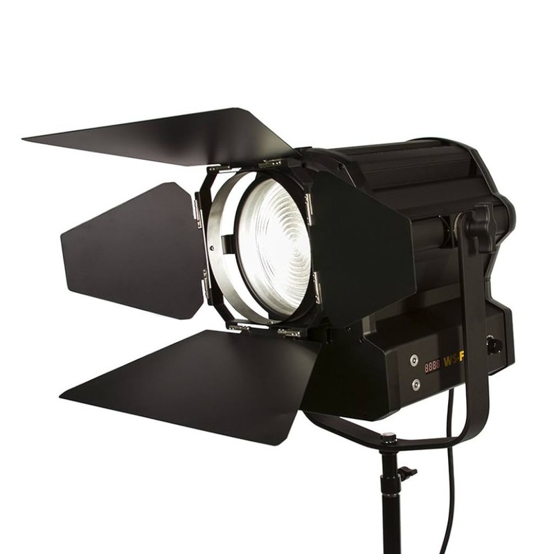 White Star WS-F200 6" Fresnel 200W LED Light (Black) Ikan