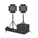 Luces Onyx 1 x 1 Bi-Color LED 2-Point Light Kit Ikan