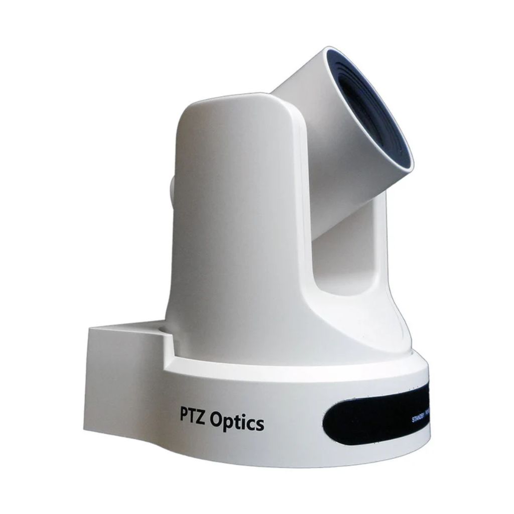 Cámara de conferencias y retransmisiones PTZOptics 20X-NDI (blanca)
