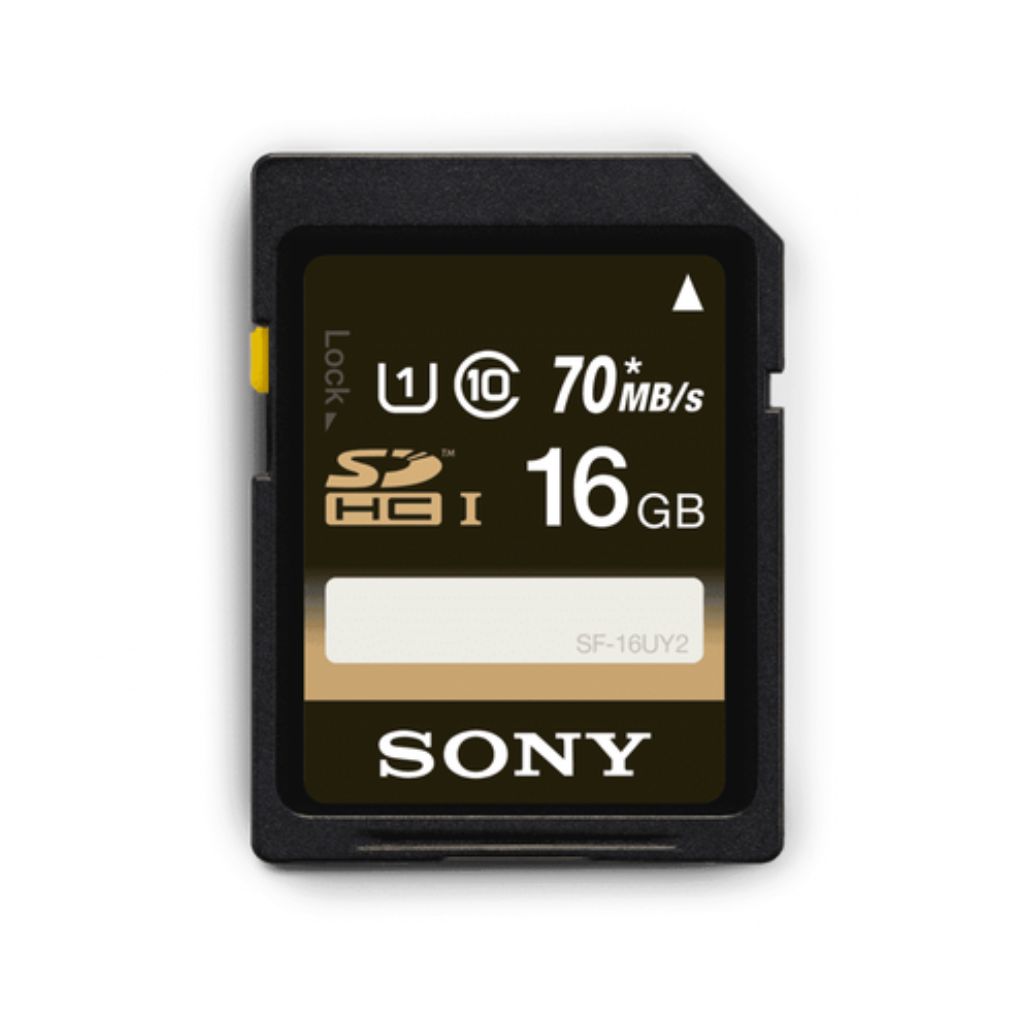 Memoria Sony SF16UY2  16 GB SDHC Clase 10 UHS-I - Tarjeta de 70 MB/s
