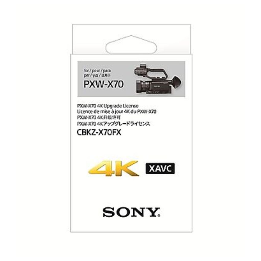 Licencia Para Cámara PXW-X70 Permite Grabar en 4K