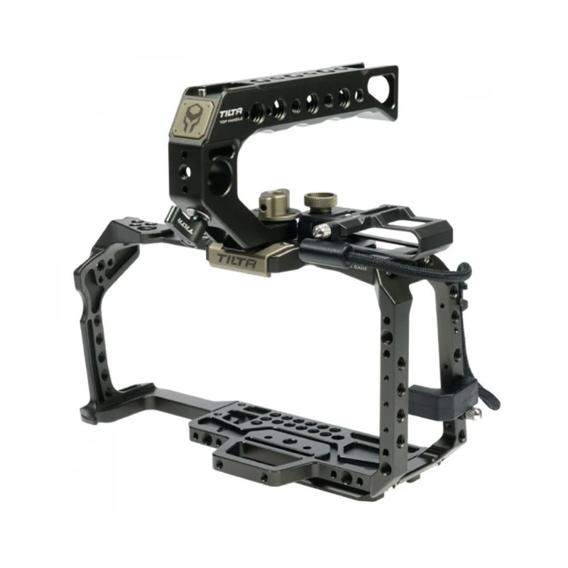 Rig Tilta Camera Cage para Blackmagic Design Pocket Cinema Camera 4K/6K (kit básico, Tilta Gray)